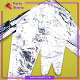 100pcs Navy Blue, White, Metallic Blue & Silver Balloons Garland Arch Kit For Party Event Decoration