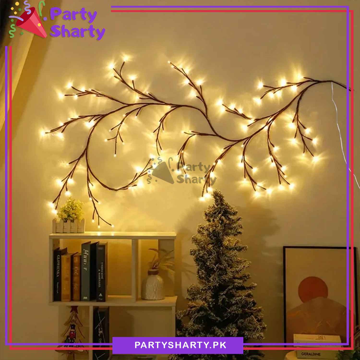 1PCS 72/144LED Tree Branch Lamp USB Powered DIY Festive Tree Vine Light For Home Decoration