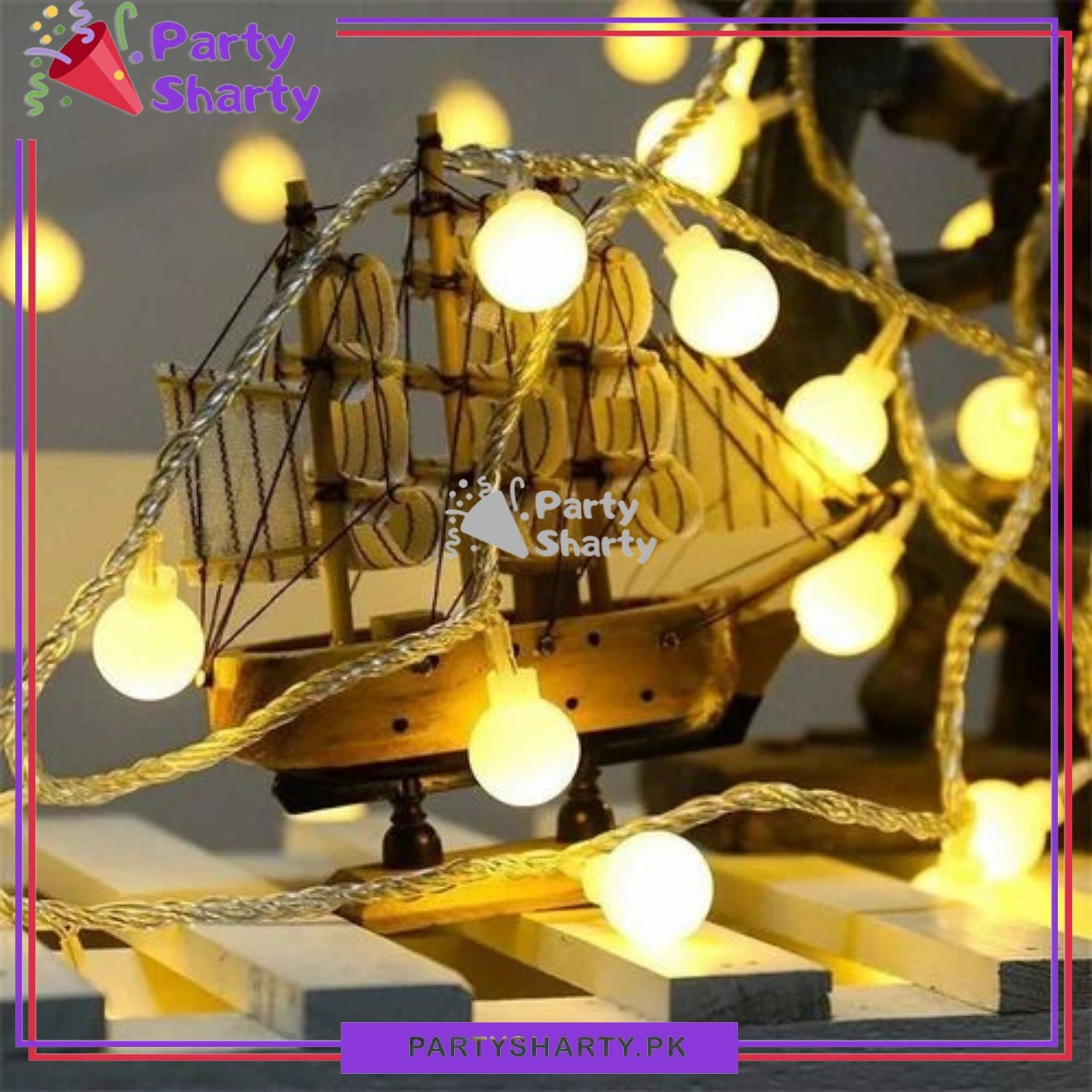 20 Small Ball Battery Operated Still Fairy Lights for Home / Party Decoration