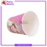 D-1 Barbie Doll Theme Paper Cups / Glass For Theme Based Decoration and Celebration