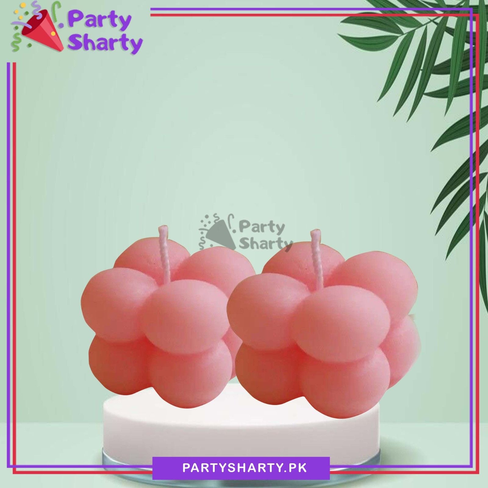 2pcs/Set Small Bubble Cube Soy Wax Scented Candles For Room Decoration