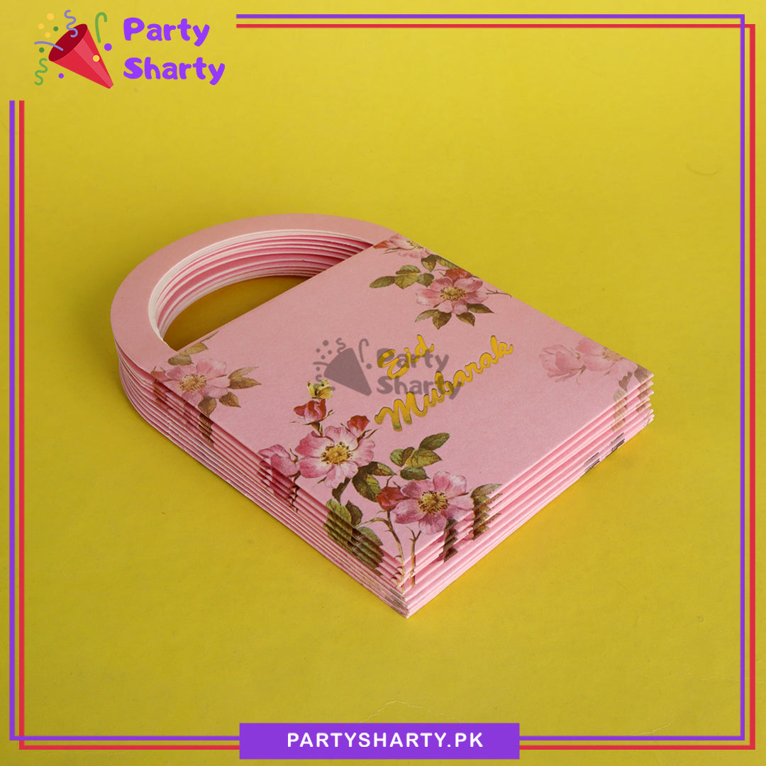 Cute Hand Bag Style Eidi Printed Envelopes (Pack 10) For Eid Celebration