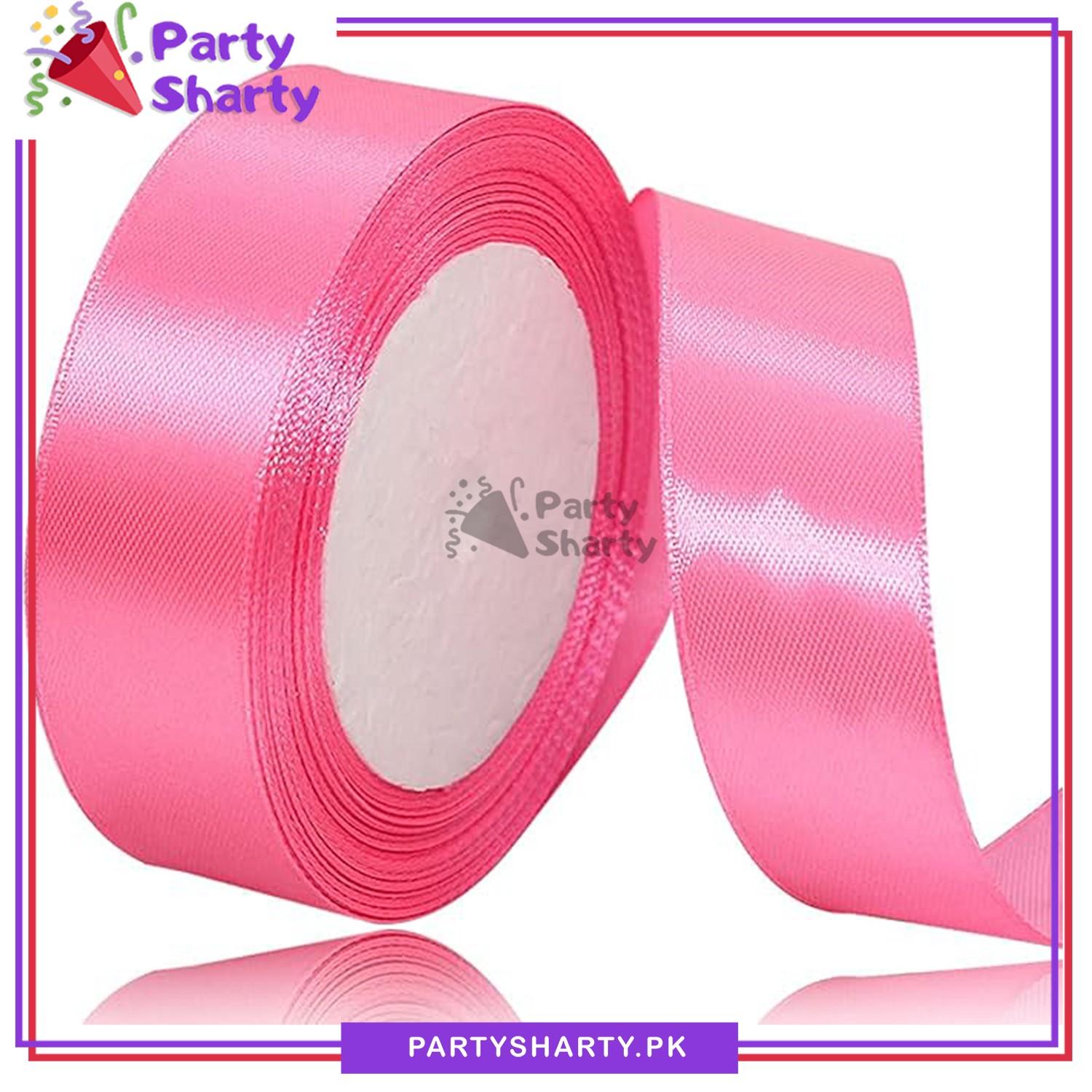 1/2 inch Satin Ribbon Roll For Birthday, Anniversary, Bridal Shower, Baby Shower and Gift Decoration