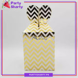 Zig Zag Design Goody Boxes Pack Of 10 - For Favor Boxes