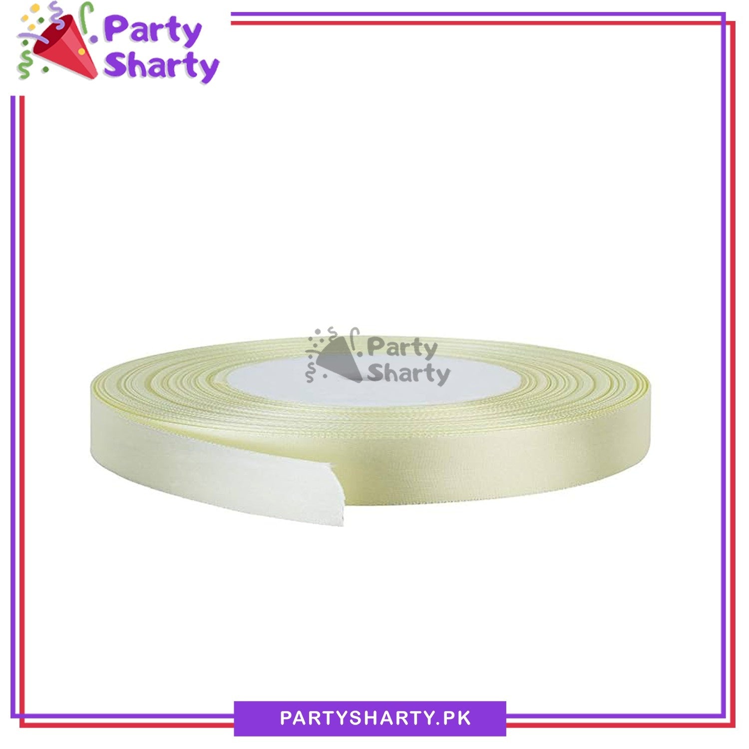 1/2 inch Satin Ribbon Roll For Birthday, Anniversary, Bridal Shower, Baby Shower and Gift Decoration