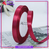 1/2 inch Satin Ribbon Roll For Birthday, Anniversary, Bridal Shower, Baby Shower and Gift Decoration