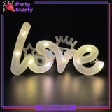 LED Exquisite Love Shape Luminous Lamp Plastic Glowing For Valentine Anniversary Night Light Wedding Birthday Party Decoration