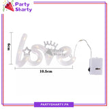 LED Exquisite Love Shape Luminous Lamp Plastic Glowing For Valentine Anniversary Night Light Wedding Birthday Party Decoration