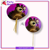 Masha & The Bear Theme Cup Cake Topper For Masha Birthday Theme Party and Decoration
