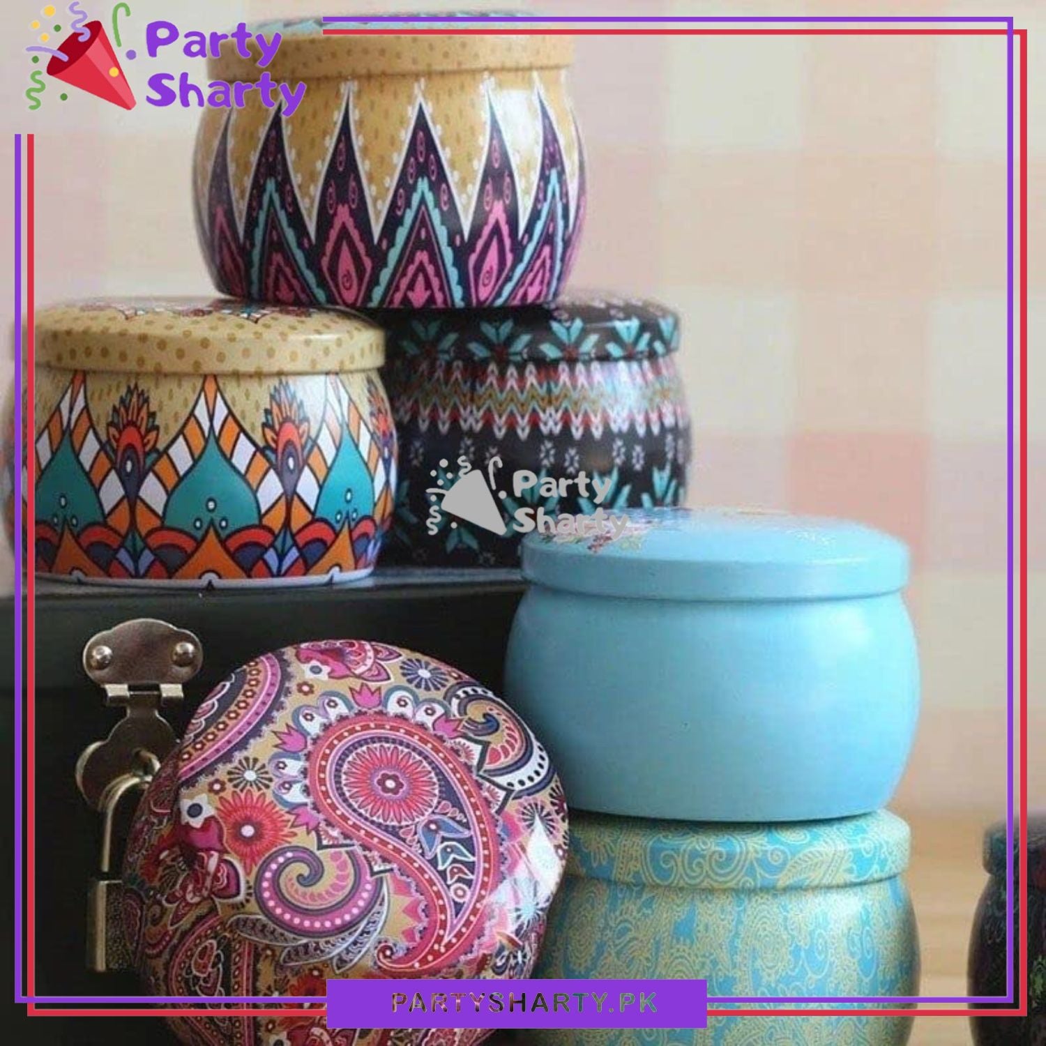 Beautiful Mandala Soy Wax Blend Scented Candles For Room Decoration