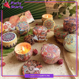 Mandala Scented Candles For Room Decoration