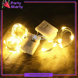 Mini Battery Powered Copper Wire LED String Fairy Lights Warm 2m long For Party & Gift Decoration