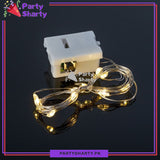 Mini Battery Powered Copper Wire LED String Fairy Lights Warm 2m long For Party & Gift Decoration