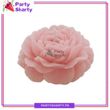 Pink Peony Flower Shape Scented Candle For Room Decoration