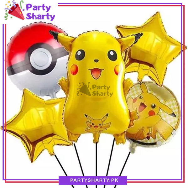 Pokemon Birthday Party Decorations Pikachu Foil Balloons