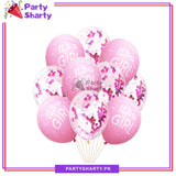 10pcs/Set Its a Girl / Boy Latex Balloons with Confetti Balloons for Baby Shower, Welcome Baby, Gender Reveal Decoration & Celebration