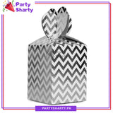 Zig Zag Design Goody Boxes Pack Of 10 - For Favor Boxes