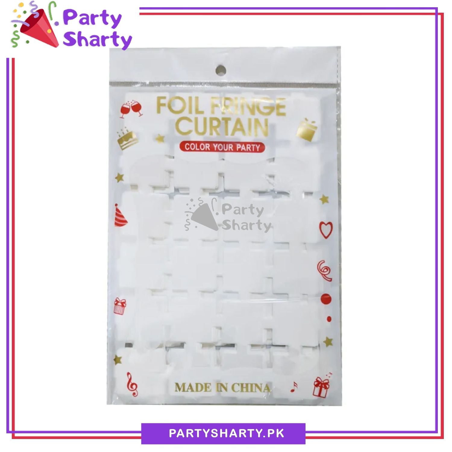 Small Square Shaped Foil Curtains for Party Decoration and Celebration
