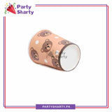 Teddy Bear Theme Paper Cups Pack of 10 for Teddy Bear Theme Party Decoration