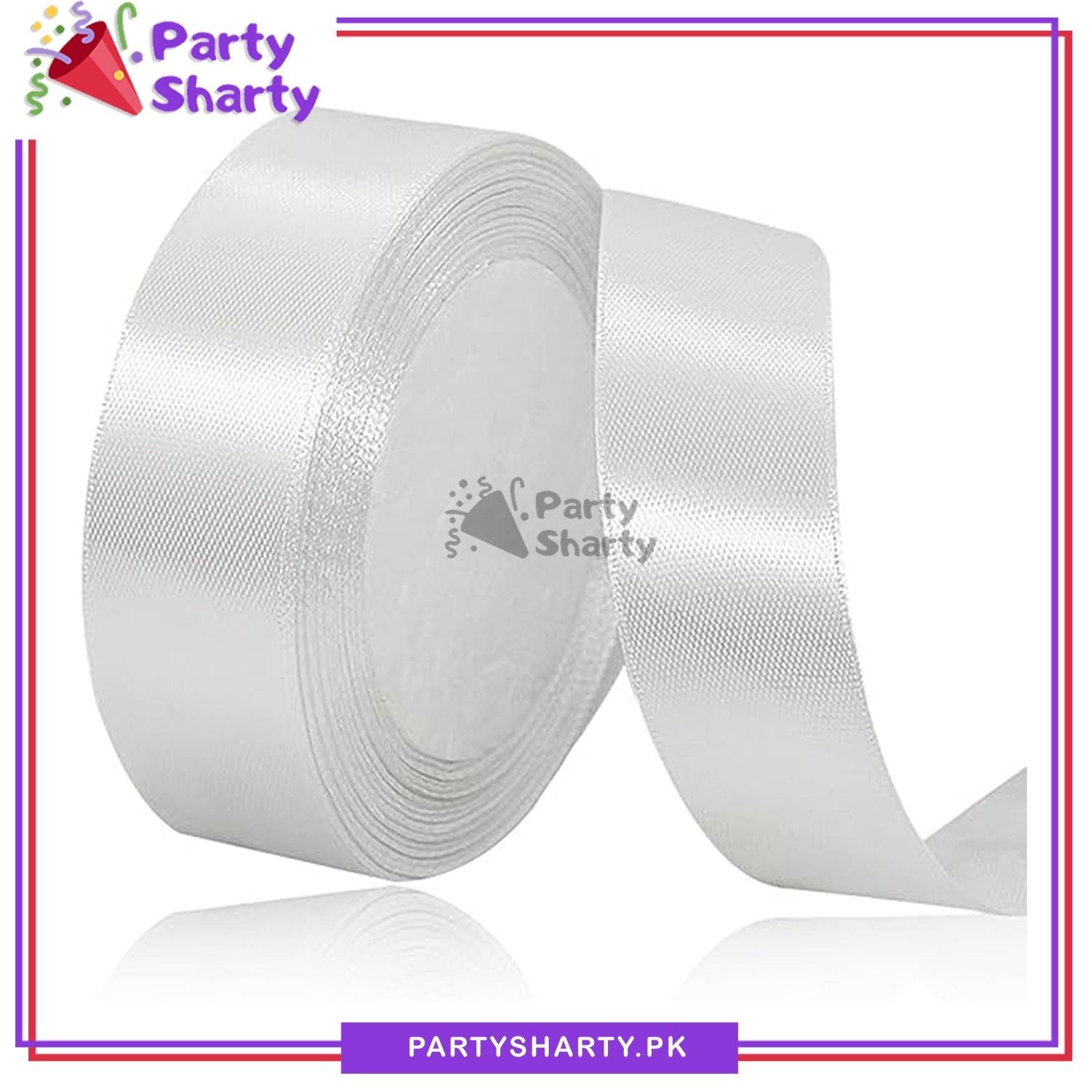 1/2 inch Satin Ribbon Roll For Birthday, Anniversary, Bridal Shower, Baby Shower and Gift Decoration