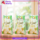 Wild One Theme Goody Bags Pack of 10 For Jungle Safari Theme Party Decoration and Celebration