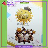 Your Future is So Bright Printed Sun Shaped Foil Balloon for Graduation Party Decoration and Celebration