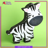 Zebra Character Thermocol Standee For Jungle / Safari Theme Based Birthday Celebration and Party Decoration