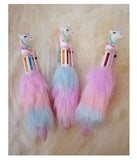 Cute Unicorn Fur / Sequence Color Pen Rainbow Hairy / 6 color Pens