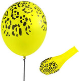 Yellow Leopard Print Latex Balloons For Jungle / Safari / Wild One Theme Birthday Party Decoration and Celebration