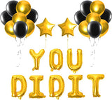 You Did It Balloons Set For Graduation Party Decoration and Celebration