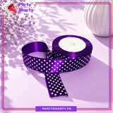 Polka Dot Printed Ribbon For Party Gift Decoration