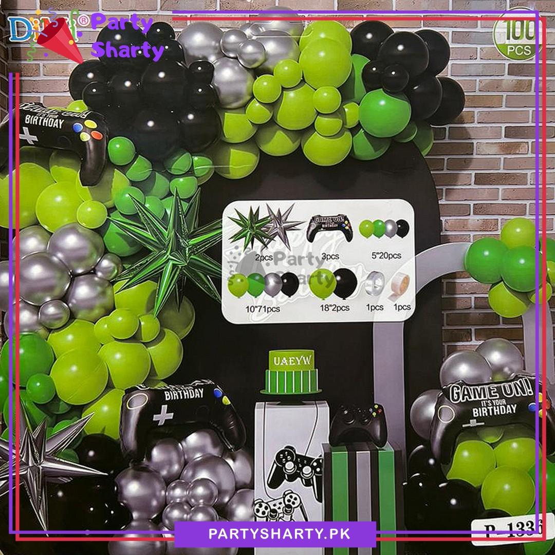 100pcs Game On Its Your Birthday Theme Set For Theme Based Birthday Decoration