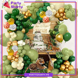 100pcs Jungle Theme Balloons Arch Garland Set For Jungle / Safari Theme Decoration & Celebration