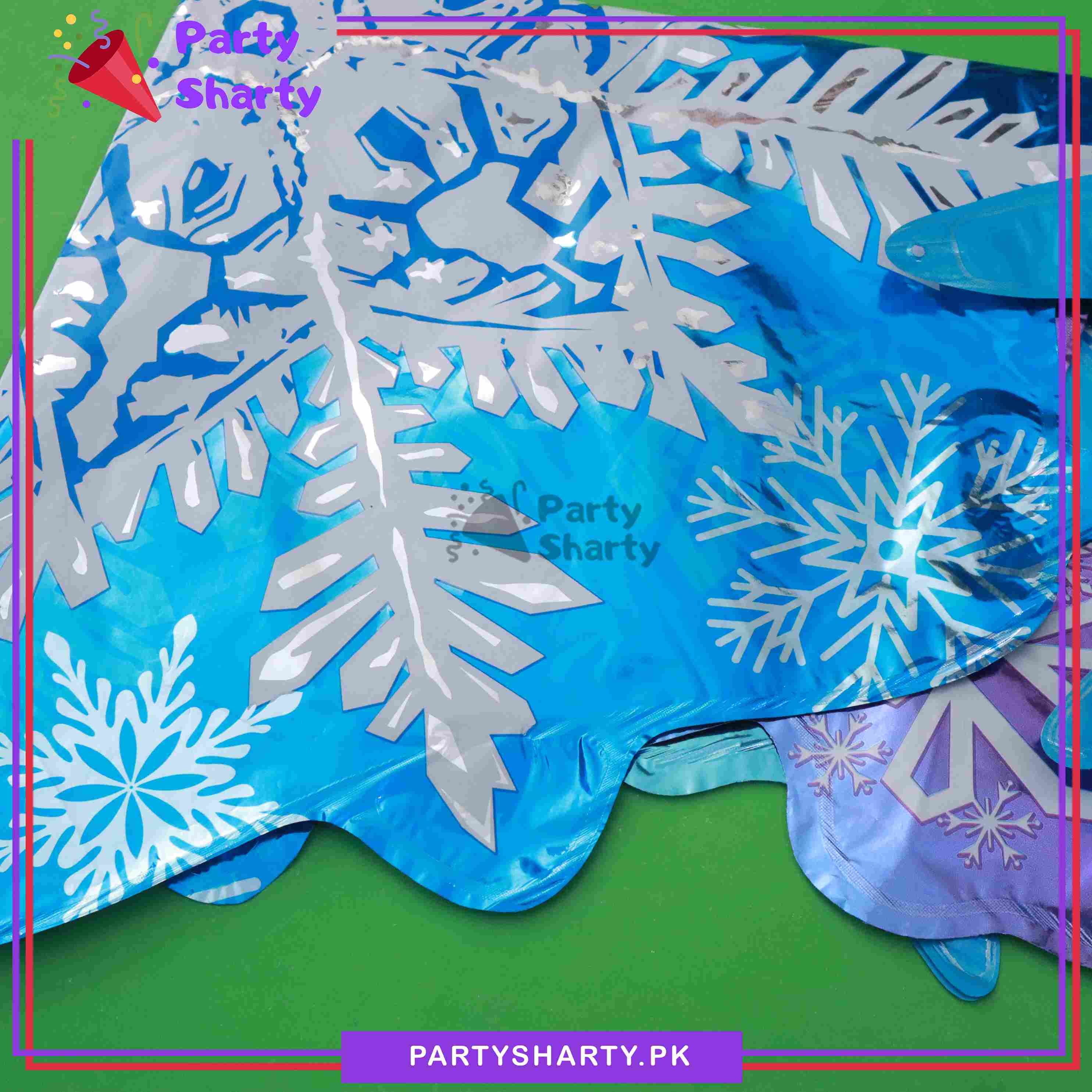 100pcs Frozen Snowflake Balloons Garland Arch For Birthday Party Decoration and Celebration