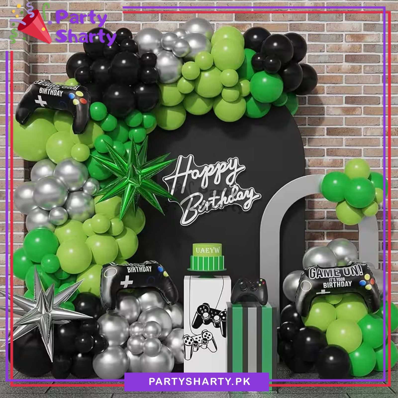 100pcs Game On Its Your Birthday Theme Set For Theme Based Birthday Decoration