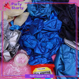100pcs Navy Blue, Metallic Blue & Silver Balloons Garland Arch Kit For Party Event Decoration