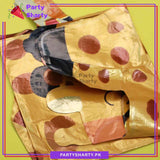 100pcs Olive Green, Baby Pink, Ivory & Golden Balloons with Giraffe Foil Balloon Set For Jungle / Safari Theme Decoration