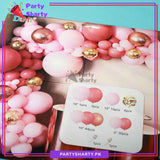 100pcs Retro Pink, Baby Pink & Metallic Rose Gold Balloon Garland Arch Kit For Party Event Decoration
