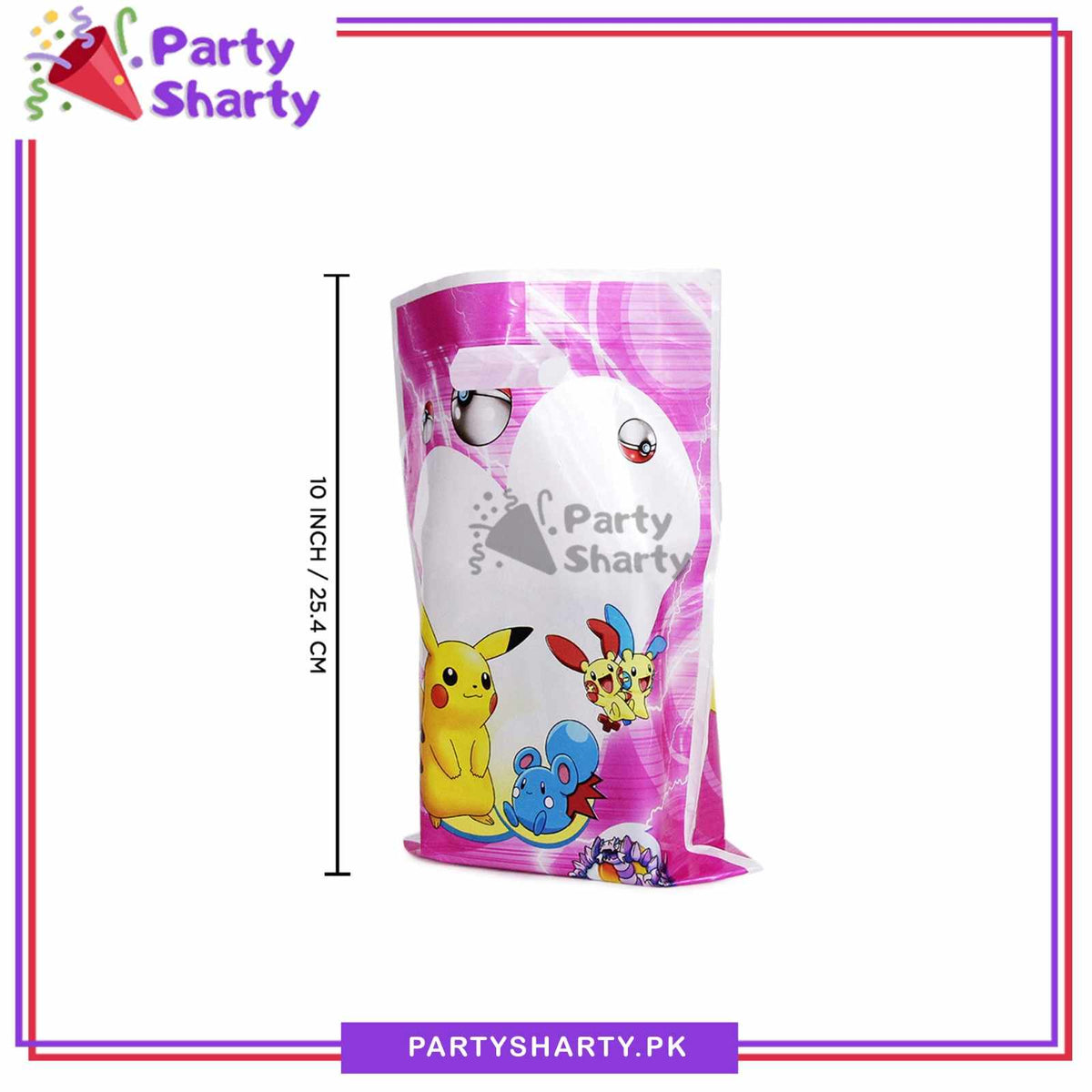 D-2 10pcs Pokémon Pikachu Theme Goody Bags For Pokémon Theme Birthday Party Celebration
