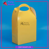 D-2 Plain Solid Color Favor / Goody Boxes Pack of 6 For Birthday and Event Celebration