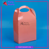 D-2 Plain Solid Color Favor / Goody Boxes Pack of 6 For Birthday and Event Celebration