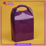 D-2 Plain Solid Color Favor / Goody Boxes Pack of 6 For Birthday and Event Celebration