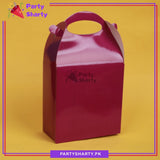 D-2 Plain Solid Color Favor / Goody Boxes Pack of 6 For Birthday and Event Celebration