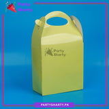 D-2 Plain Solid Color Favor / Goody Boxes Pack of 6 For Birthday and Event Celebration