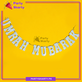 UMRAH MUBARAK Glitter Foamic Banner For Theme Decoration and Celebration