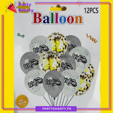 12pcs Welcome Printed Party Balloons Set For Welcome Party Decoration & Celebrations