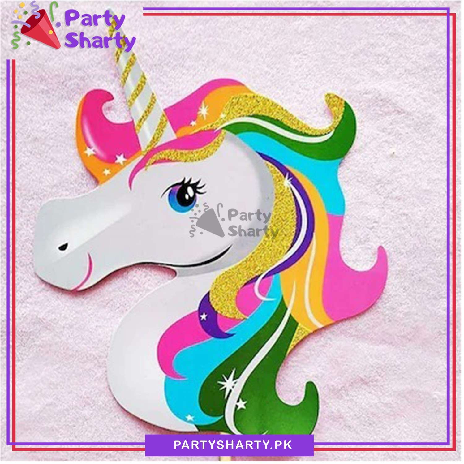 12pcs/Set Unicorn Theme Photo Booth Props For Unicorn Theme Party Celebration & Decoration