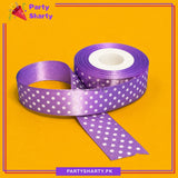 Polka Dot Printed Ribbon For Party Gift Decoration