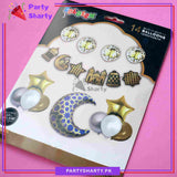 14pcs/set Ramadan Mubarak Theme Hangings with Foil Balloon For Ramadan Iftar Party Decoration and Celebration