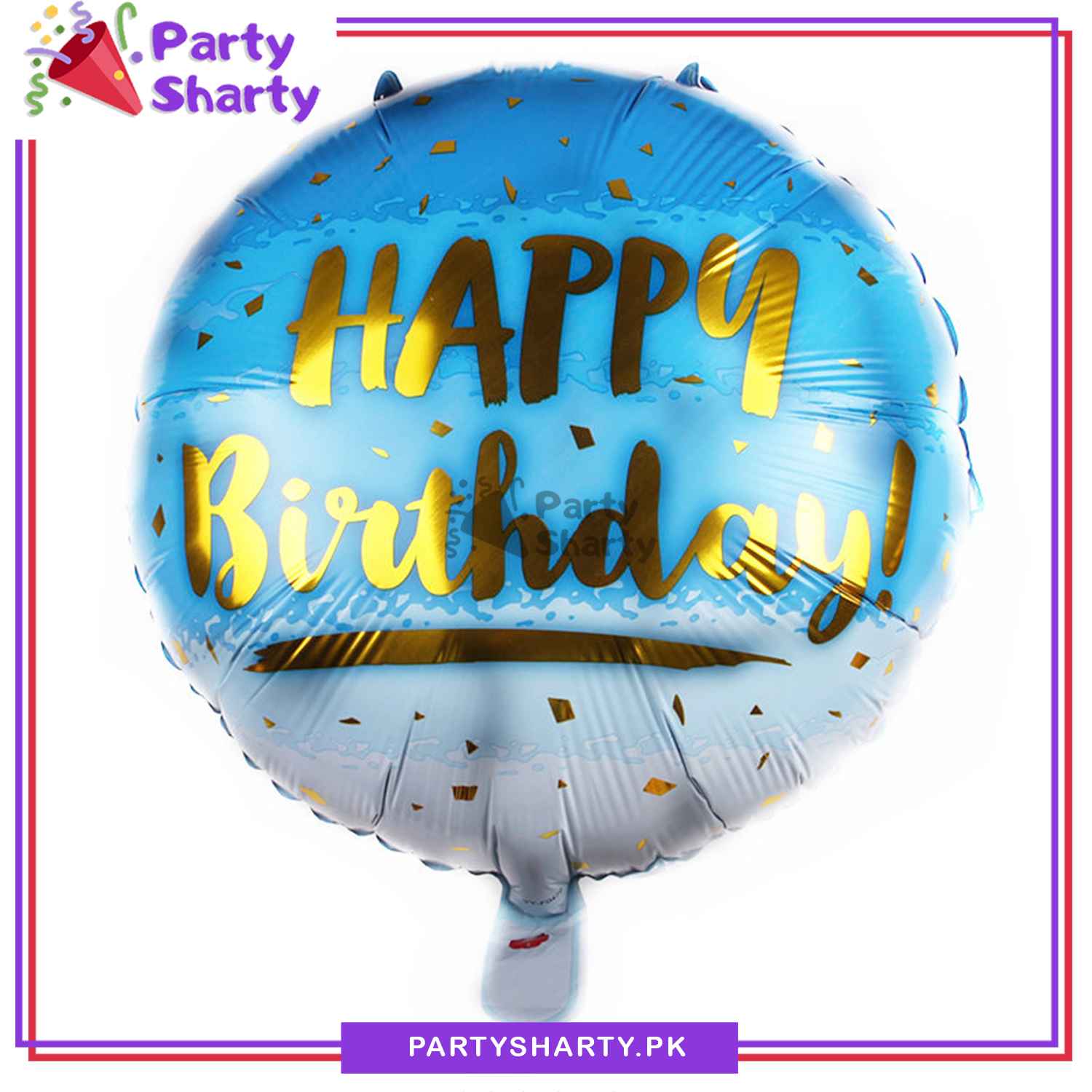 Happy Birthday Golden Printed Round Shaped Foil Balloon For Birthday Party Decoration and Celebration